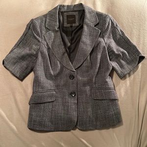 Limited short sleeve blazer. Brown textured. Size medium.